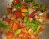 A picture of step 2 of Paneer malai.