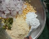 A picture of step 3 of Crispy sweet corn fritters.