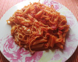 Foto del paso 4 de la receta: Pasta con tomate, chorizo y piquillos