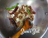 A picture of step 1 of Andhra Beerakaya Chutney/Ridge Gourd Chutney.