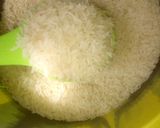 A picture of step 1 of Mince meat and egg jallof rice.