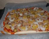 Foto del paso 3 de la receta Pizza con piña de masa casera