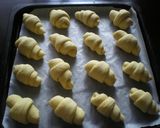 A picture of step 6 of Butter Rolls filled with Purple Sweet Potato.