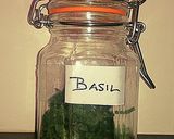 A picture of step 7 of Tex's Microwave Dried Herbs 🌿.