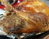A picture of step 4 of Turkey stuffing with pork sausage meat & Cranberry Sauce 😀.