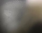 A picture of step 3 of Rawa kesari or Kesari Bhat.