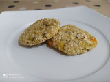 Hamburguesas de lenteja naranja y verduras