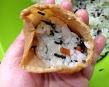 A picture of step 4 of Inarizushi with Hijiki for Cherry Blossom Viewing.