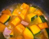 A picture of step 3 of Kabocha Squash and Bacon in Buttery Milk Soup.