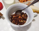 รูปขั้นตอนการทำที่ 2 ของ Granola yogurt จาก protein bar มื้อเช้าแบบรวดเร็ว