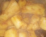 A picture of step 6 of Cassava with stew.