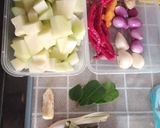 Foto langkah ke 1 dari resep Sayur Labu Siam Santan + Telur.