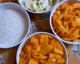 A picture of step 1 of Mango frooti.