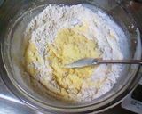 A picture of step 4 of Marbled Matcha Pound Cake.