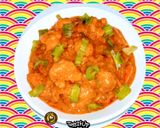A picture of step 4 of Cauliflower And Carrot Manchurian.