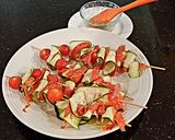 A picture of step 4 of Grilled Zucchini Ribbons.