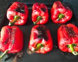 A picture of step 7 of Roasted Red Bell Pepper.