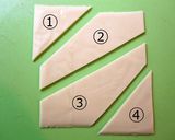 A picture of step 2 of Easy Flower-Shapes! Ham and Cheese Rose Bento Box Fillers.