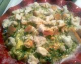 A picture of step 3 of sunshine s spinach cheese supreme.