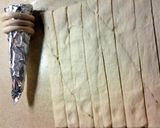 A picture of step 4 of Easter Crescent Roll Carrots Filled With Egg Salad.