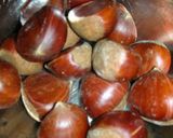 A picture of step 1 of How to Peel and Boil Chestnuts Using a Pressure Cooker.