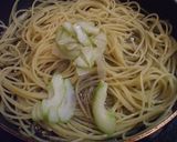 A picture of step 9 of Southern Italian: Olive and Anchovy Pasta.