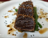 Foto del paso 8 de la receta: Tataki de atún, sobre spaghetti de judías verdes