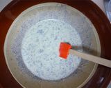 A picture of step 6 of Black Sesame Pudding with Tofu and Soy Milk.