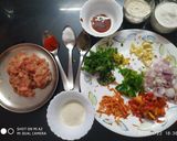 A picture of step 1 of Chicken Stuffed patisapta(snacks).