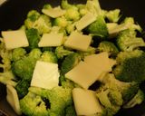 A picture of step 1 of 10 Minute Broccoli Quiche in a Frying Pan.