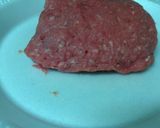 A picture of step 4 of BlueCheese Stuffed Cheeseburger Grilled Cheese.