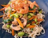 Une image de l'étape 3 de Chow mein crevettes.
