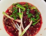 Hình bước làm 4 của món Canh củ dền nấu thịt bằm