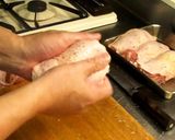 A picture of step 2 of Large Chicken Katsu.