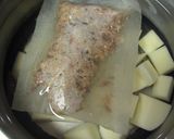 A picture of step 2 of Buttered Potato and Corn Miso Soup.