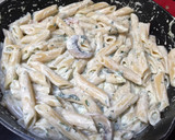Foto del paso 3 de la receta Macarrones con queso crema, Espinacas, Champiñones y Bacon