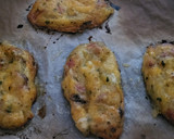 Foto del paso 8 de la receta: Tortas de patata, jamón, champiñones y queso