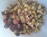 A picture of step 8 of Eggplant and sausage risotto.