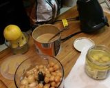 A picture of step 4 of Classic hummus (sun dried tomato & pesto).