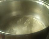 A picture of step 2 of Kandi‘s Fettucini Alfredo.