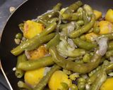 Foto del paso 10 de la receta: Salteado🧅de habichuelas🥘y arvejas🫛🧄🍠