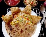 A picture of step 8 of Stuffed Pizza Paratha.