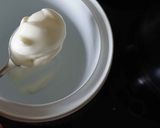A picture of step 1 of Mum's homemade yoghurt.
