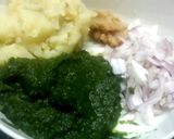 A picture of step 2 of Harabhara kabab.