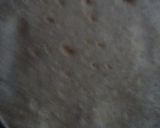A picture of step 10 of Stuff karela with meethi ki stuff roti and pudina curd (from skimmed milk).