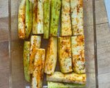 Foto del paso 2 de la receta Bastones de calabacín especiados en airfryer