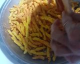 A picture of step 2 of Chatpate Kurkure.