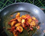 A picture of step 3 of Mustard Paste Fish Curry.