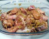 A picture of step 4 of Fried Chicken With Potato And Leek In Ginger Sauce.
