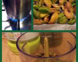 A picture of step 2 of AMIEs FARFALLE & ZUCCHINI with PISTACHIO Nut & BASIL Sauce.